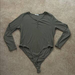 Primark Khaki Buttoned Bodysuit